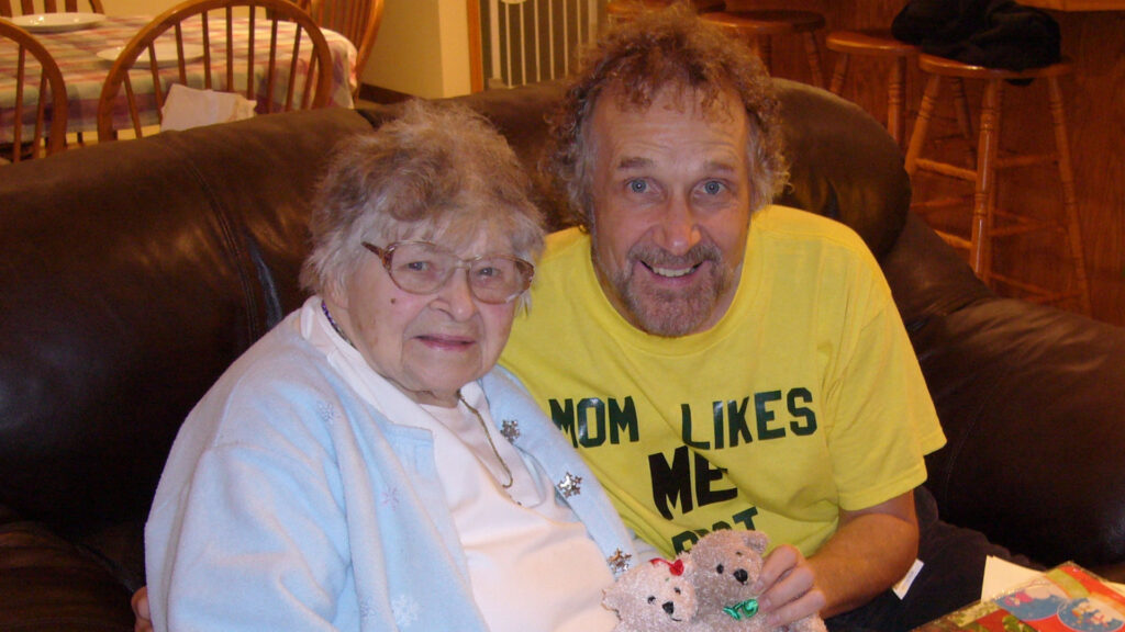 Leonard and his Mom together